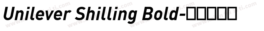 Unilever Shilling Bold字体转换